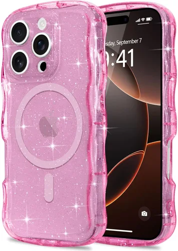 Vista 106 de Pepmune Funda magnética para iPhone 17 Pro Max, color rosa