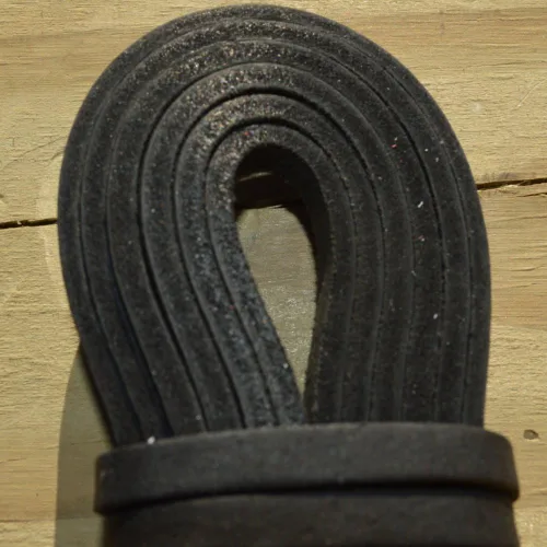 Vista 4 de TOFL Correas de cuero para manualidades y cordones de béisbol 2 piezas de 72 pulgadas de largo x 1/4 pulgadas de ancho x 1/8 pulgadas de grosor