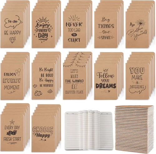 Vista 13 de BESARME 60 PCS Mini Notebooks Bulk, A6 Lined Pages, Black Cover Pocket Notebook, back to school supplies, compact journal for notes, planning
