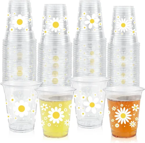 Vista 8 de ABURRORI 50 Piezas Vasos de Plástico de 12 Onzas Otoño Acción de Gracias, Vasos de Fiesta de Otoño Acción de Gracias con Estampado de Hoja de Arce