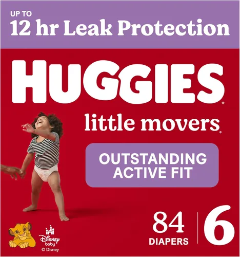 Vista 23 de Pañales Huggies tamaño 3, Little Movers para bebés, talla 3 (16-28 libras), 25 unidades, el empaque puede variar
