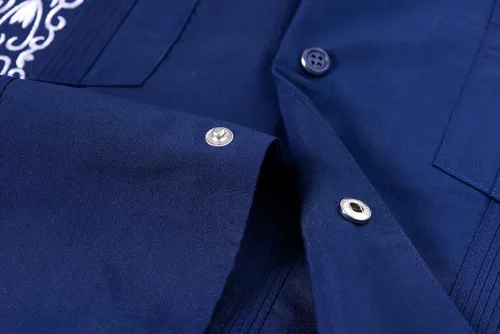 Vista 3 de Camisas Guayabera de manga corta para hombre