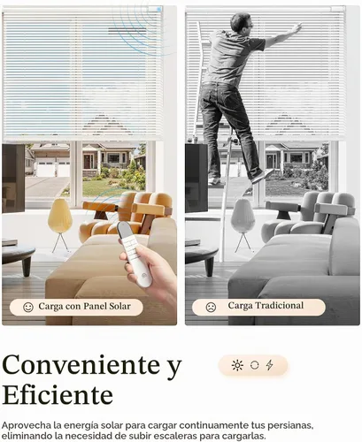 Vista 3 de 2 paneles solares de 3.4 W 6 V carga para persianas motorizadas con conector USB-C para persianas de litio que funcionan con pilas de litio