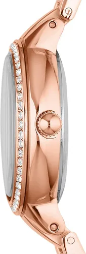 Vista 5 de Fossil Virginia - Reloj de cuarzo de acero inoxidable con detalles de cristal para mujer, Virginia - ES3282