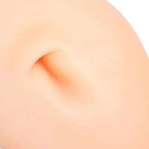 Vista 6 de Modelo de entrenamiento de práctica de piercing de ombligo falso de silicona Realistic Body Part, Navel Display Model for Acupuncture Jewelry