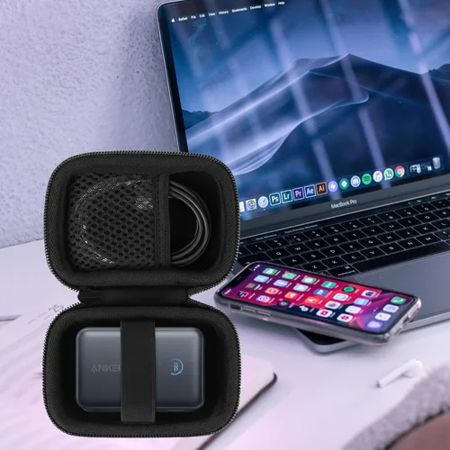 Vista 9 de khanka Anker Nano Cargador portátil, 10,000mAh 45W Max Compact Power Bank Case, carcasa de viaje dura compatible con Anker Nano 45W 10000mAh Power