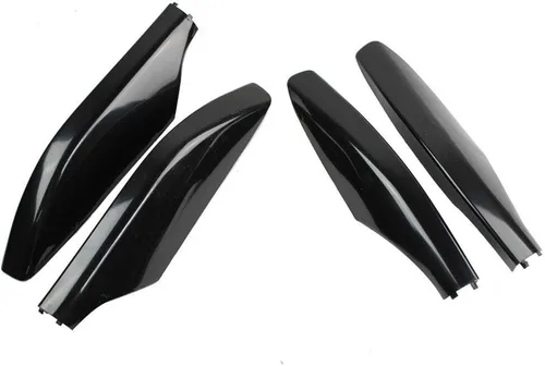 Vista 9 de Juego de 4 portaequipajes para techo de coche, ABS, color negro, tapa de extremo de riel, cubierta protectora para Prado 2003-2009 2.7 4.0