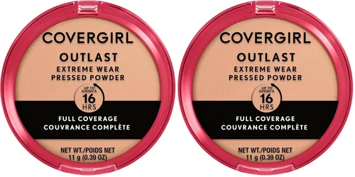 Vista 8 de COVERGIRL Outlast Extreme Wear - Polvo prensado natural, 0.38 onzas líquidas, cobertura completa, polvo de acabado, ligero, controla el brillo