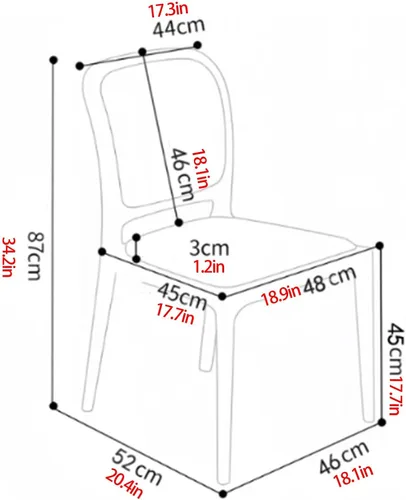 Vista 2 de Sillas de comedor de madera sin brazos, sillas de cocina de comedor, silla de escritorio de cocina de nogal con soporte trasero, silla de Negro