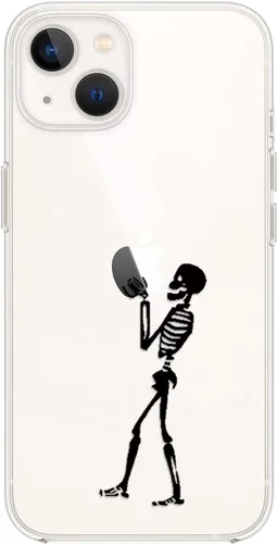 Vista 3 de Blingy's Funda para iPhone 14, bonito patrón de cerezas, estilo tropical, diseño tropical, funda protectora transparente de TPU suave de 6.1 Cerezas