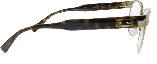 Vista 3 de Versace VE 1264 1460_5 - Lentes ovalados de metal dorado de 2126in