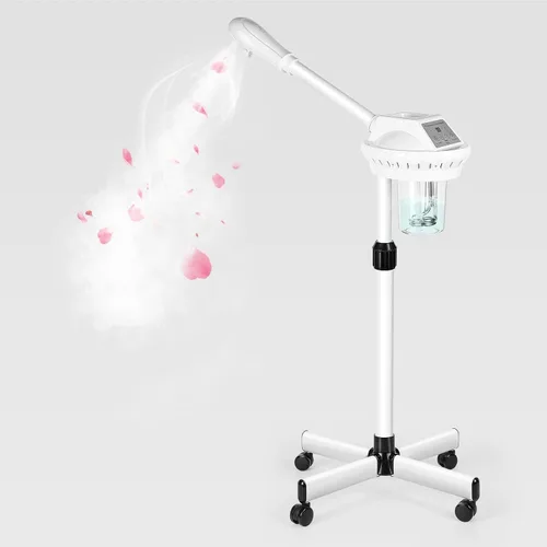 Vista 9 de Vaporizador Facial Profesional, Vaporizador Facial sobre Ruedas, Vaporizador para Esteticistas con Más Vapor para Hidratación y Humectación, Altura
