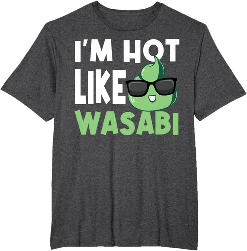 Vista 15 de Wasabi - Camiseta de condimentos de pasta picante de rábano picante japonés, Negro