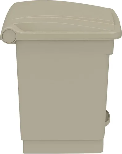 Vista 9 de Safco Cubo de basura de plástico para interiores, eliminación de manos libres, 8 galones, color marrón