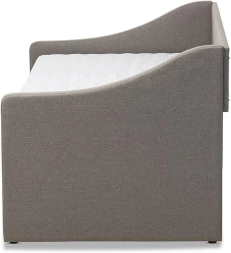 Vista 7 de Allora Sofá cama tapizado de tela moderna con nido en gris