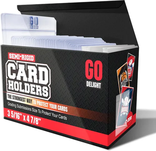 Vista 11 de Tarjeteros semirrígidos para PSA, SGC, BGS, CSG – 100 paquetes – Fundas para tarjetas de béisbol – 50 tarjeteros para tarjetas intercambiables + 50