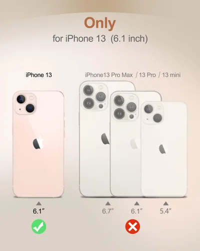 Vista 2 de SURITCH Funda compatible con iPhone 13 de 6.1 pulgadas 360 grados transparente a prueba de golpes de silicona a prueba de golpes [ultra híbrida]