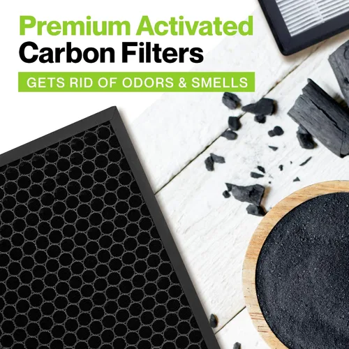 Vista 7 de Durabasics Filtro de repuesto para purificador de aire para filtro Levoit LV-PUR131, LV-PUR131S y LV-PUR131-RF 2 filtros HEPA y 2 prefiltros