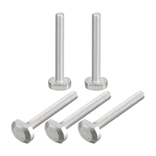 Vista 18 de uxcell Pernos de ranura en T, 5 piezas M5x16mm ranura en T Pernos deslizantes Pernos deslizantes 304 Tornillos en forma de T de acero inoxidable