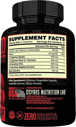 Vista 8 de Major Load - Paquete de refuerzo de testosterona y óxido nítrico de sangre de toro – Energía preentrenamiento, resistencia y apoyo de fuerza