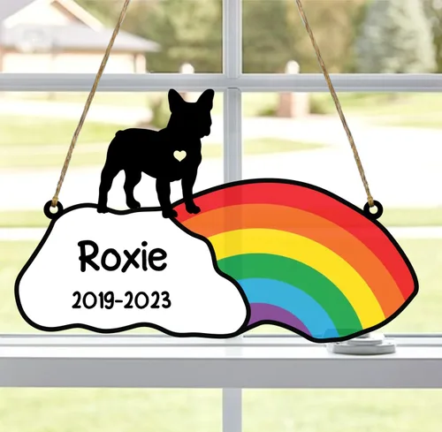 Vista 76 de LOVELYPOD Rainbow Bridge - Regalos conmemorativos para mascotas, regalos conmemorativos para perros afganos por pérdida de sabueso afgano, regalo