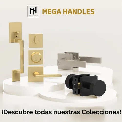 Vista 8 de Mega Handles Tope para puerta de piso, color negro mate