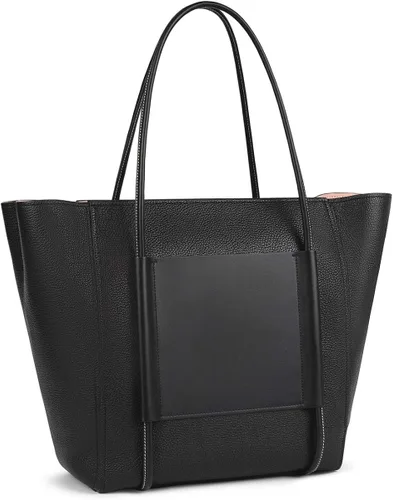 Vista 2 de TOUS Bolsa de compras grande de cuero imperio negro Negro