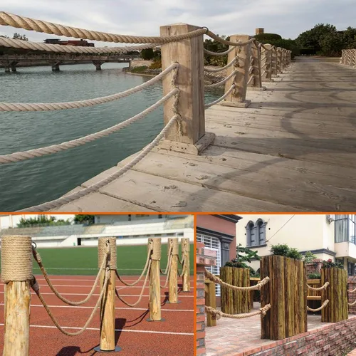 Vista 5 de Cuerda Manila de 3/4 pulgadas x 100 pies, cuerda gruesa trenzada para paisajismo, manualidades, deportes, marina, proyectos y amarres