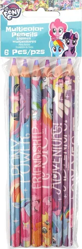 Vista 2 de amscan My Little Pony Friendship Adventures - Lápices multicolor (6), talla única (x3900301)