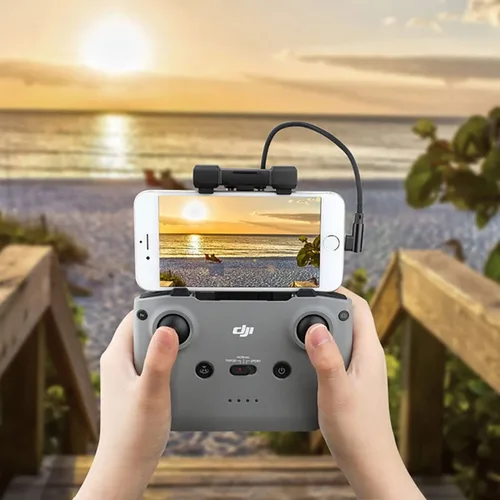 Vista 7 de DJI - Cable de control remoto USB micro a iOS de 1 pie de 90 grados para Mavic Mini, Mini SE, Pro, Spark, Air, datos de teléfono/tableta, accesorios