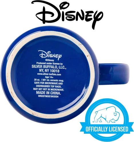 Vista 4 de Silver Buffalo - Taza de cerámica de campamento de A Goofy Movie de Disney, diseño retro con Goofy, Max Goof, Roxanne y Bobby Zimmeruski, 20 onzas