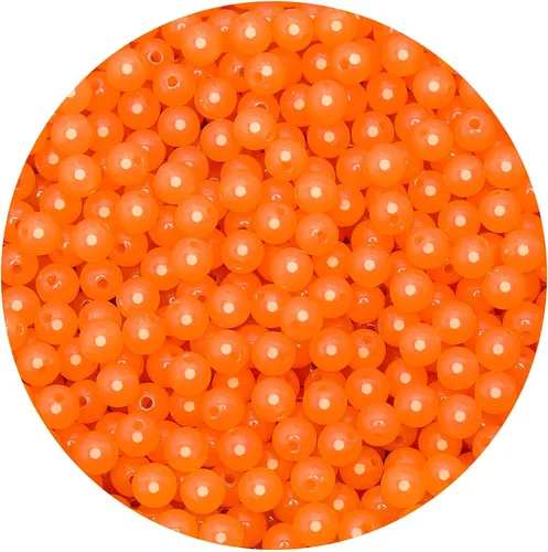 Vista 46 de BONNY BOXX 2000 piezas 4 mm cuentas redondas de acrílico de zafiro suave, bolas de plástico de chicle de burbujas, cuentas gruesas de bolas