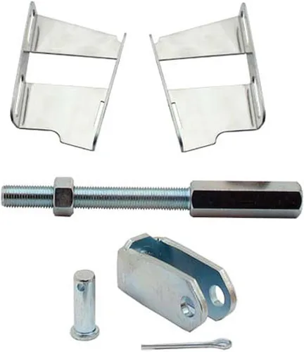 Vista 9 de JEGS Kit de conversión de freno de potencia Cromado Cilindro maestro de depósito doble de 1 1/8 pulgadas para disco de 4 ruedas Cubierta
