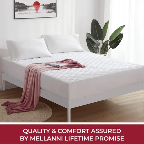 Vista 8 de Mellanni Protector de colchón impermeable – Protector de cama transpirable con bolsillo profundo de 21 pulgadas – Funda ultrasuave – Cubrecolchón