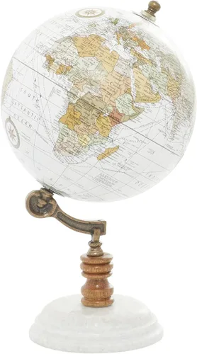 Vista 8 de Deco 79 Globo de mármol con base de mármol, 7 x 7 x 11 pulgadas, negro