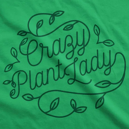 Vista 2 de Camiseta sin mangas para mujer con diseño de plantas locas