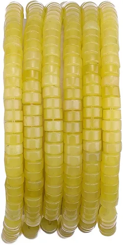 Vista 28 de BEADIA Cuentas Espaciadoras de Jade Natural Africano Planas Redondas Sueltas para Hacer Joyas con Abalorios 3mmx2mm 38cm