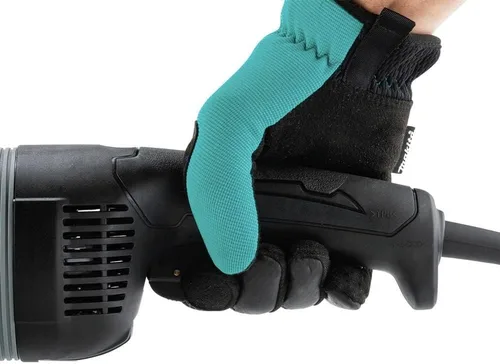 Vista 7 de Makita Amoladora angular GA9080 de 9", con mango giratorio e interruptor de bloqueo