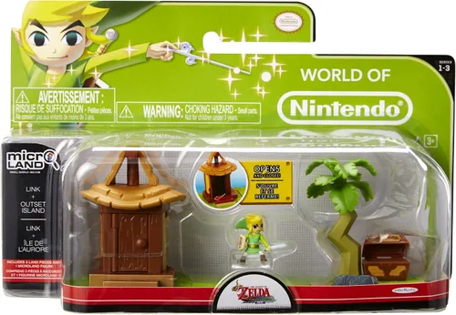 Vista 2 de World of Nintendo Legend of Zelda Windwaker Link's Island Village Set