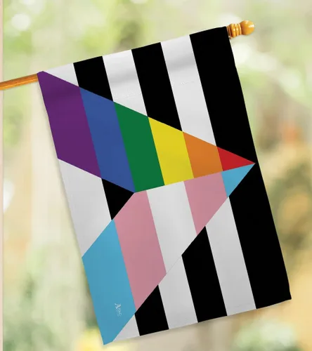Vista 9 de Bandera LGBTQ del Mes del Orgullo Gay Trans Straight Ally Banderas Decoración del Hogar Regalos Pequeña Bandera Arco Iris Interior Banner 4 de Julio