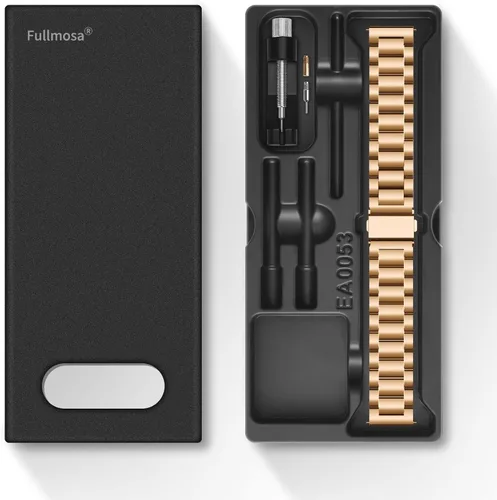 Vista 8 de Fullmosa - Extensible de reloj de liberación rápida hecho de acero inoxidable, de 16, 18, 20, 22 y 24mm de ancho