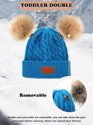 Vista 3 de Geyoga girls unisex-baby Beanie