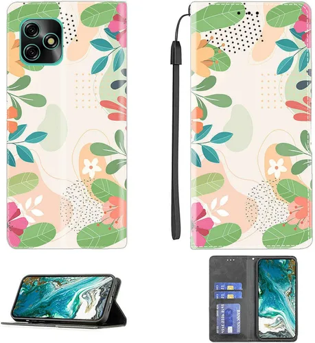 Vista 342 de jioeuinly ATT Motivate 2 - Funda compatible con ATT Motivate 2, funda con soporte abatible y cierre magnético DJS