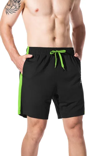 Vista 2 de LINSONMAN Mens Athletic Shorts for Running Training and Gym Workouts - Quick-Drying and Lightweight Sports Shorts