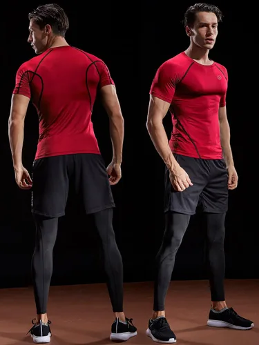 Vista 4 de NELEUS Camisetas de compresión para hombre