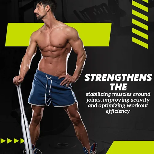Vista 5 de MorningRo 17. 5 libras ajustable Macebell Indian Club para entrenamiento de fuerza, campana de acero 6 en 1 para entrenamiento de cuerpo completo