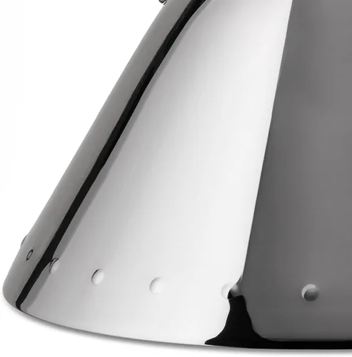 Vista 3 de Alessi 9093 B - Hervidor de agua con mango y silbato en forma de pájaro, acero inoxidable y PA, negro
