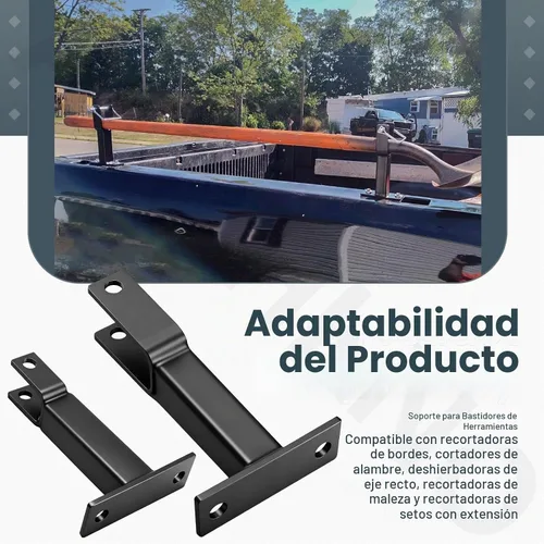 Vista 7 de AMTHKNO Portacargas Pesado con Estantes de Hardware para Desmalezadora/Cortasetos Extendido o Cortasetos de Eje Recto, Estantes Bloqueables