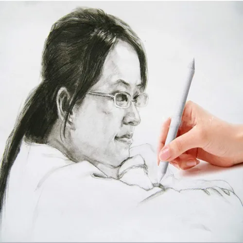 Vista 3 de Juego de 12 piezas de tocón y tortillones de mezcla de artistas, mezcladores de arte, herramienta de mezcla de dibujo, para artistas, estudiantes