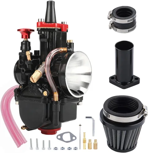 Vista 9 de Carburador PWK de 21 mm, carburador de carreras para motocicletas de 50 cc a 100 cc, kits de carburador de motor 2T 4T para motos de cross